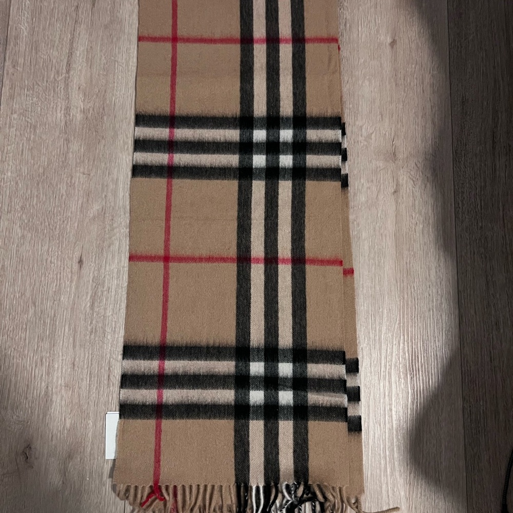 Burberry check cashmere scarf